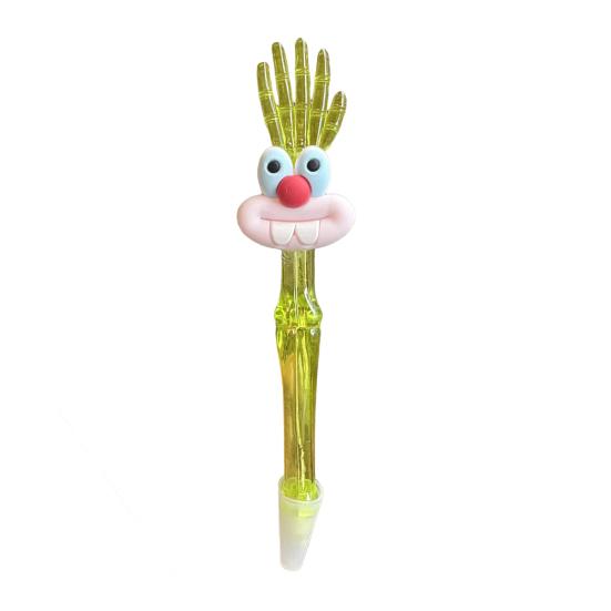 Cute Ballpoint Pens Kids Cartoon Gel Pen With Top Hand