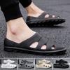 Men's Summer Waterproof Slip-on Beach Shoes Lightweight All-match Soft Breathable Casual Sandals