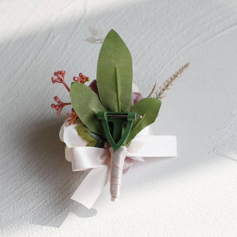 Wedding Corsage Wrist Flower Bridal Bridesmaid Brooch Bracelet Accessories Supplies