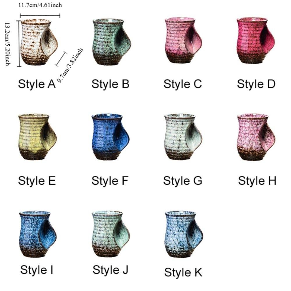 Жаростойкая глазурованная керамическая кофейная кружка градиентного цвета, печная чашка, чашка для воды, чашка для чая, подарок