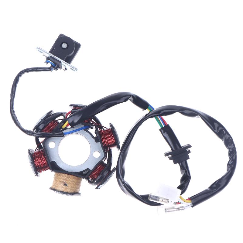 6 полюсов 5 проводов Полуволновой статор зажигания Магнето для Gy6 50cc 70cc 90cc 110cc 125cc ATV Квадроцикл Питбайк Картинг Полная волна