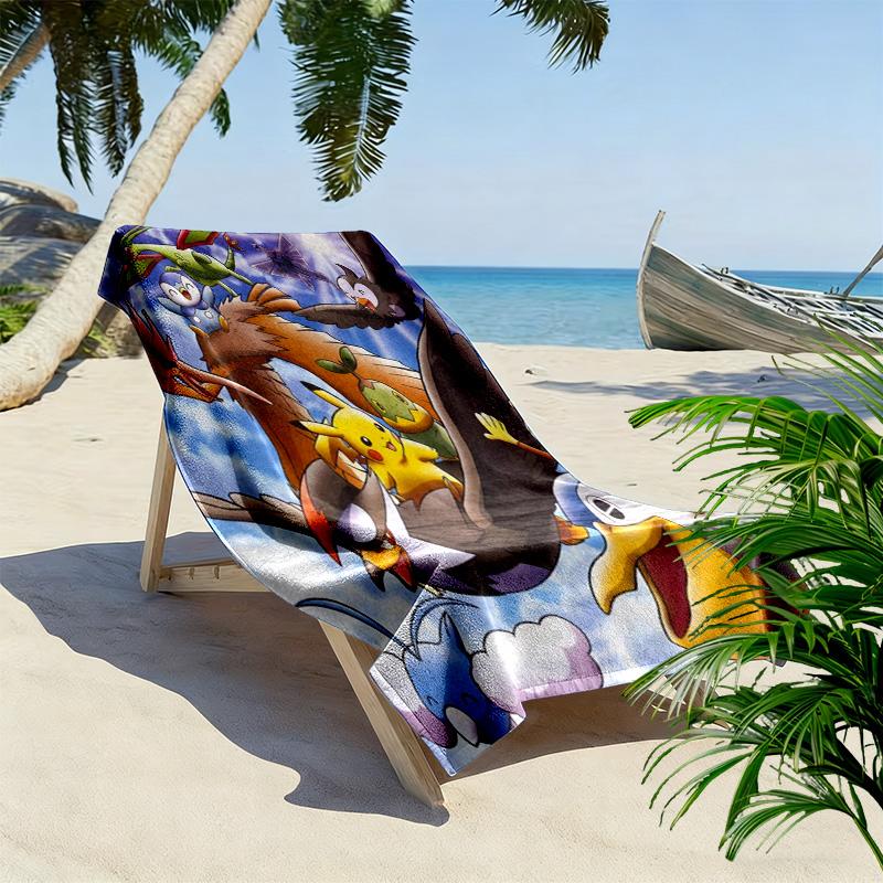 Fantasy Creature Sphere beach towel Portable for travel Beach towel for vacation photos swim quickdrying swim towel seaside beach towel