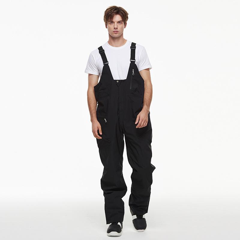 Женские и мужские лыжные комбинезоны, регулируемые комбинезоны, ветрозащитные водонепроницаемые лыжные брюки, утепленные теплые зимние виды спорта на открытом воздухе, сноубордические брюки