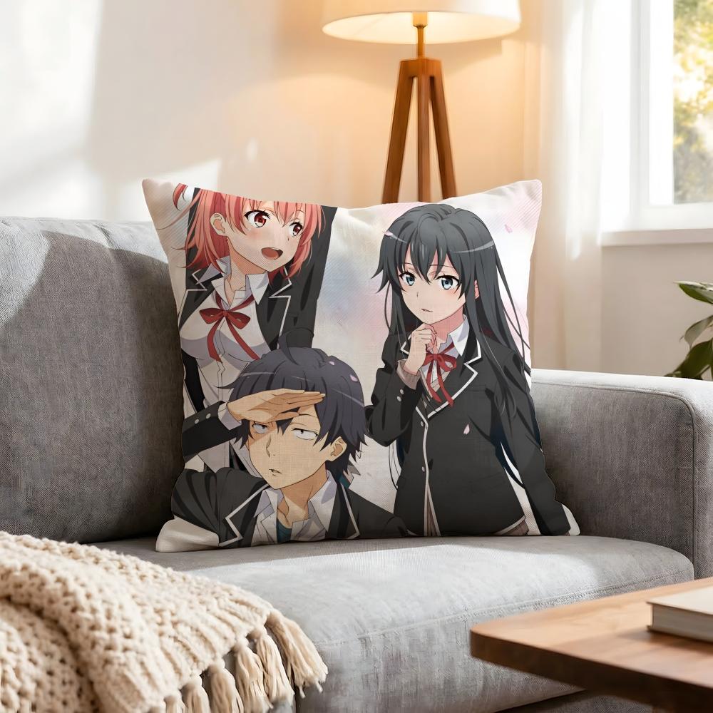 My Teen Romantic Comedy SNAFU Cushion Cover Pcs Decorative CoversSoft Cushion Case for Sofa Couch Decor x x Pillowcases