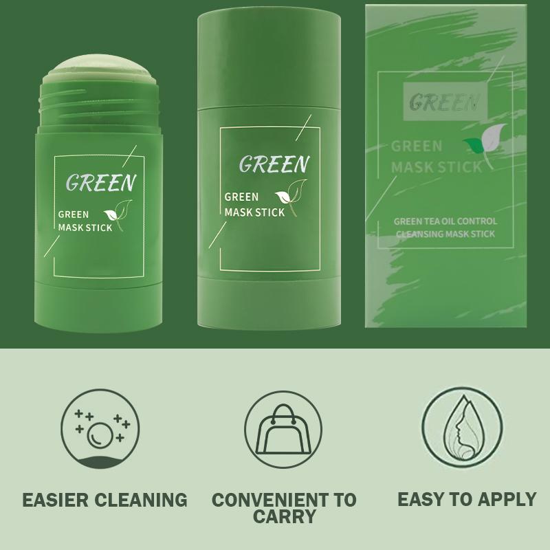 Green Tea Deep Cleansing Mask Stick Detoxing Pore Cleaner For Face Black Heads Purifying Clay Blackhead Remover Nose Strips