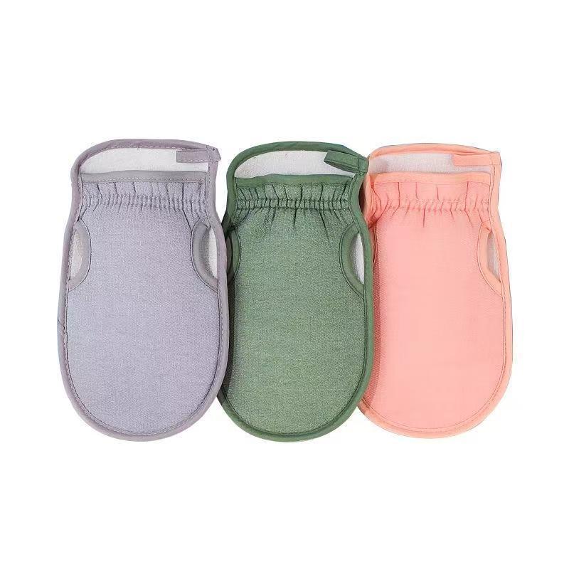 Shower gloves, shower exfoliating scrub sponge, body scrub exfoliating device, soft shower cleaning brush, back cleaning pad