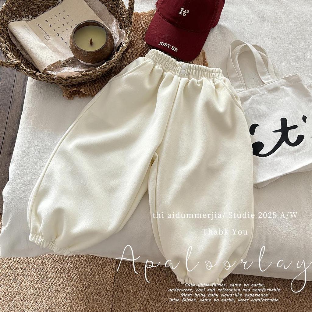 Children's Spring/Autumn Sporty Sweatpants - Unisex, Loose Fit, Versatile and Stylish Korean Baby Trousers
