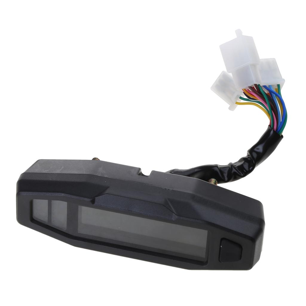 Мини универсальный ЖК-цифровой мотоциклетный счетчик спидометр цифровой одометр электрический мотоцикл тахометр простая установка