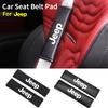 Car Seat Belt Shoulder Protector Cover Safety Belt Padding Pad For Jeep Renegade Wrangler Cherokee Compass Patriot Accessories AJX1