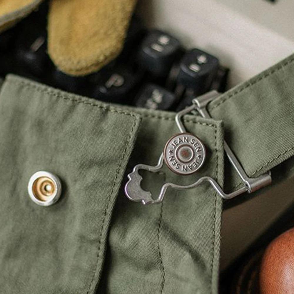 Свободные повседневные комбинезоны Мужские прямые комбинезоны Комбинезоны American Retro Ami Khaki Trend Универсальные цельные брюки с подтяжками