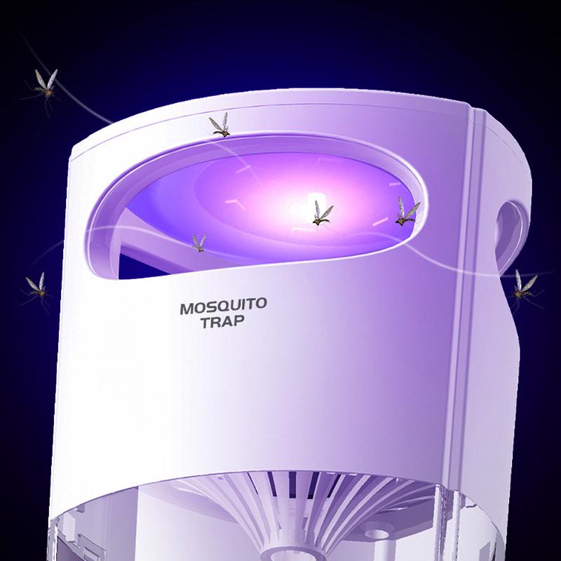 Silent Mosquito Killer Lamp UV Photocatalyst Bug Zapper 1Pcs USB Charging Light Weight for Hiking Camping Travel Use