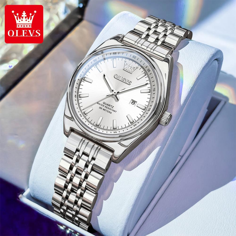 OLEVS Новые Модные Женские Кварцевые Наручные Часы с Фиолетовым Циферблатом, Роскошные Часы для Женщин, Водонепроницаемые, Повседневные, Платье, Женские Часы