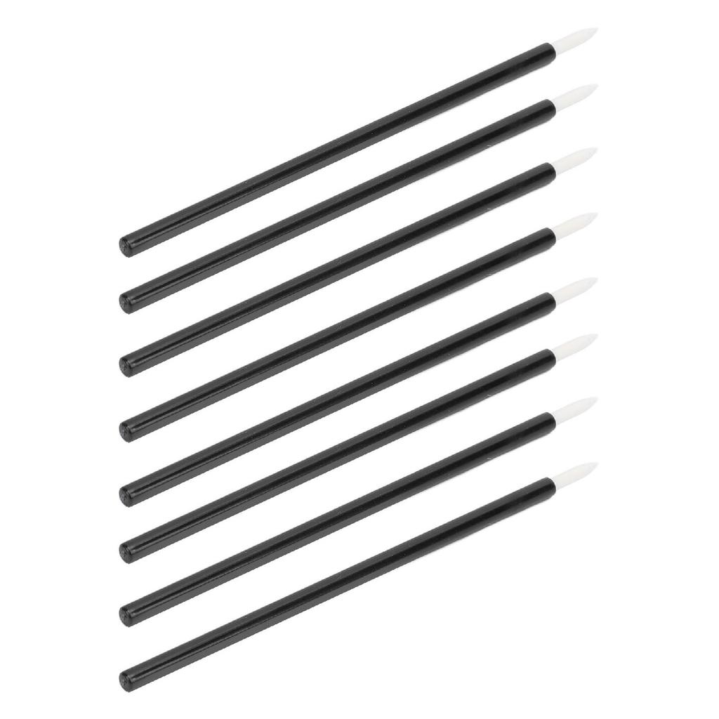 100 шт. черные кисти для подводки глаз аппликаторы косметические палочки для подводки глаз карандаши для губ инструмент для макияжа с