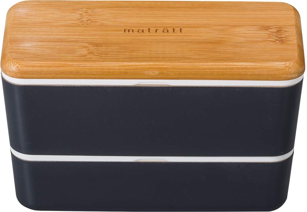 Masakazu Antibacterial Lunch Box Matratt Nest Lunch x 18 x 11cm Charcoal Men's 8.4