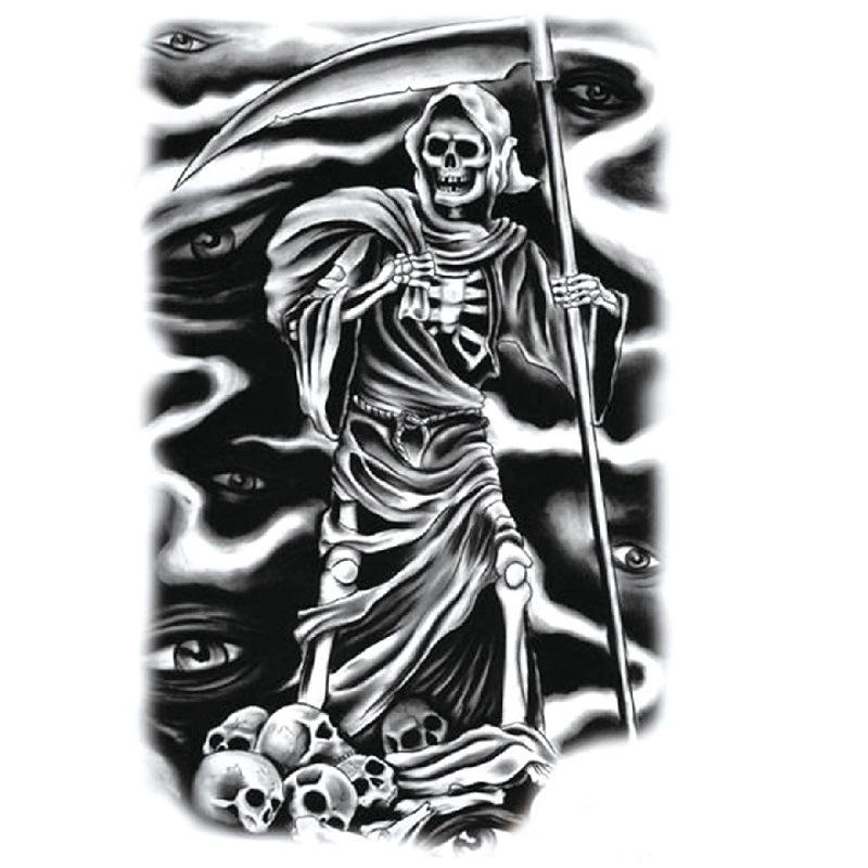 Наклейка на татуировку на руку с цветком, крылья ангела, череп, ветер, набор для переноса на воду, водонепроницаемая наклейка на татуировку