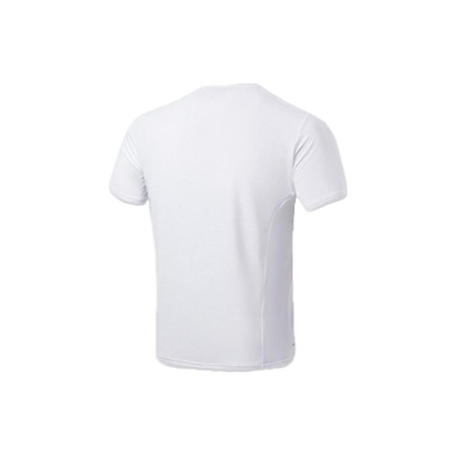 Футболка с коротким рукавом и логотипом Li Ning Running Series, мужские топы ATST073-4