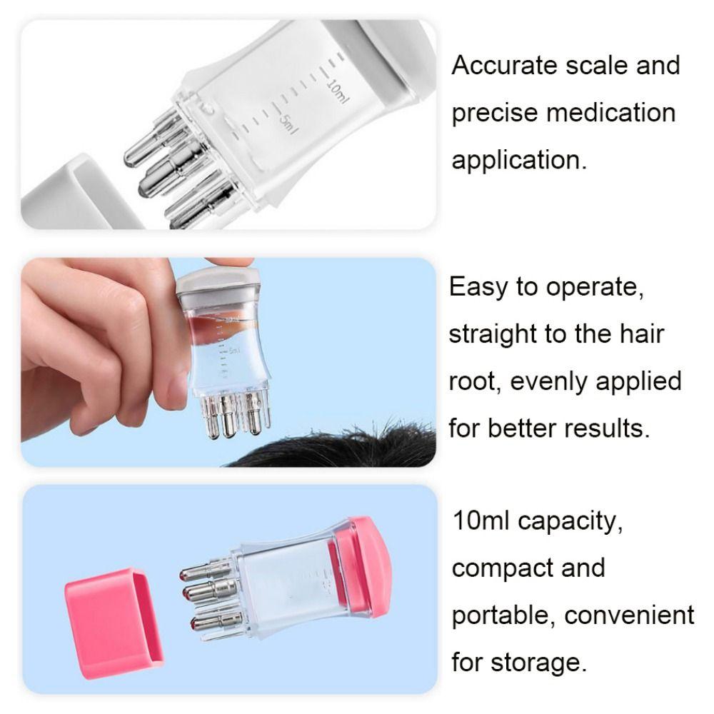 Mini Liquid Guiding Comb with Scale Hair Head Massager Scalp Applicator  Hair Growth
