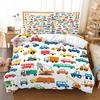 Cartoon Car Bedding Set Cute Cartoon Duvet Cover Set 3d Bedding Fashion Design Bed Set Children Queen Duvet Cover Bedding Sets