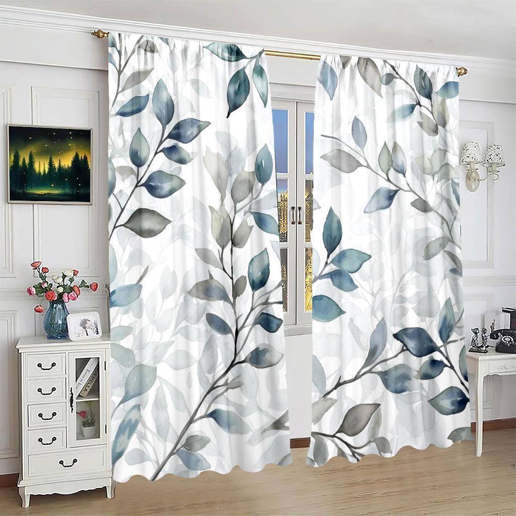 2 шт. - Украшение штор цветочным принтом, спальня, гостиная, кабинет, личное пространство