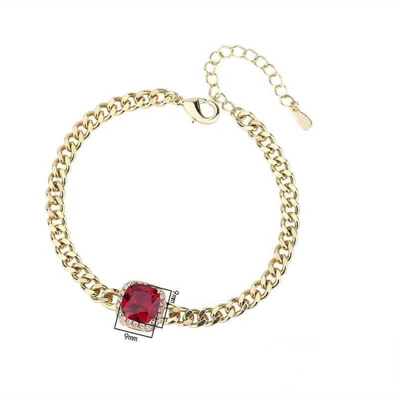 Sace Gems Браслет из медного сплава с тетрагональным цирконом 9*9 мм — стильный и изысканный свадебный подарок для подруги