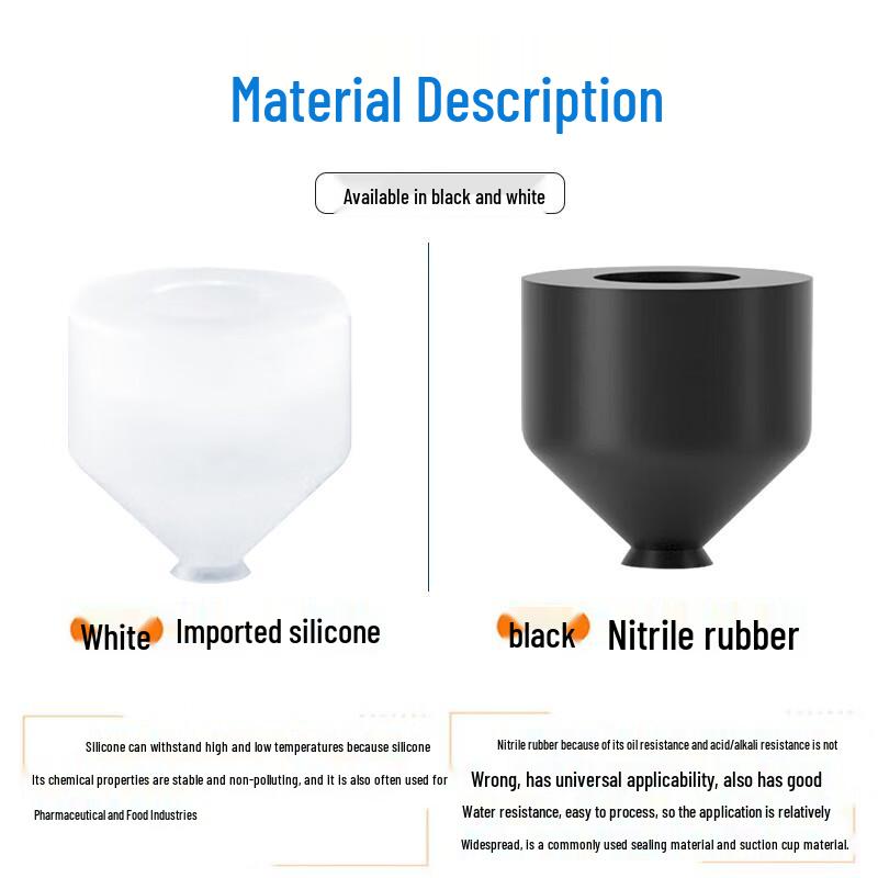 VOSTE DP Series Double-Layer Silicone Suction Cup