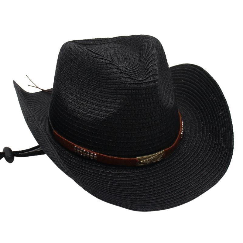 Cowboy Straw Hat Prairie Hat Ethnic Style Beach Hat Riding Hat