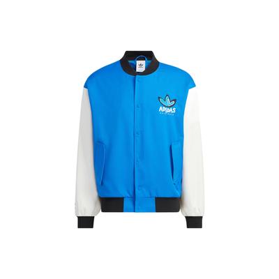 adidas Originals Trefoil Special Edition Куртка-бомбер с логотипом в форме сердца, куртки унисекс, синие IK8664