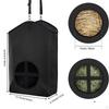 Hay Bag Hanging Feeder Tote Slow Feed No Waste with Metal Oxford Cloth for Ostriches Horse