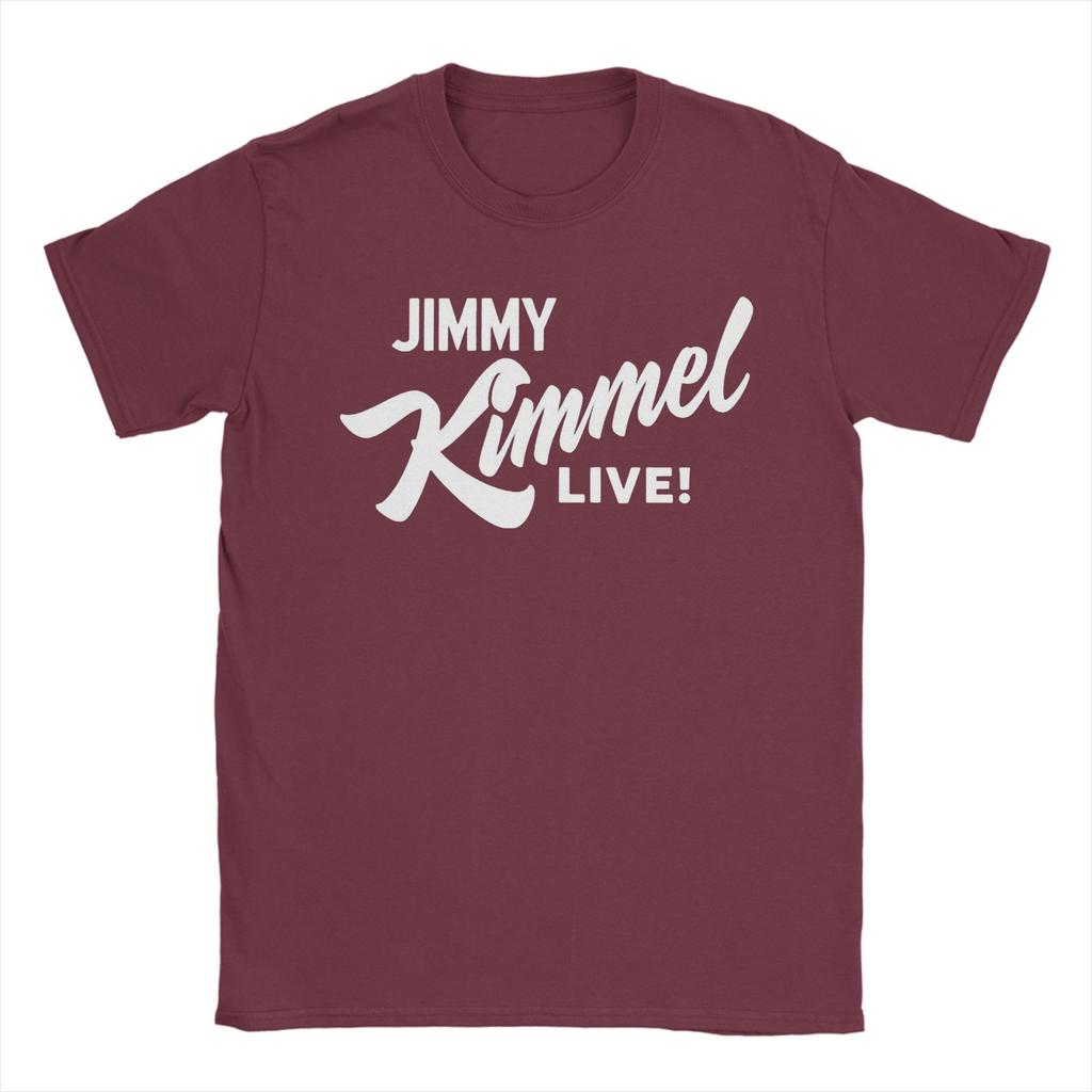 Jimmy Kimmel Live Men's T Shirt Funny Tees Short Sleeve Round Neck T-Shirt Pure Cotton Gift Tops
