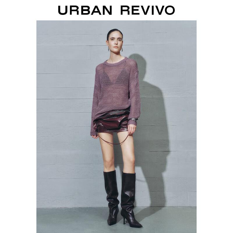 UR Designer Series Women's Hollow Round Neck Knit Sweater UWA950002