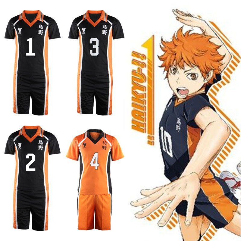 Haikyuu High Karasuno School Uniform Sportswear Suit Jersey Costumes Cosplay