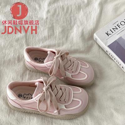 Осенние фиолетовые нишевые дизайнерские женские студенческие кеды на большой платформе, ретро повседневная спортивная обувь