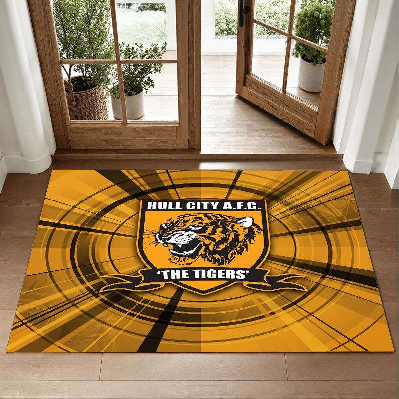 Hull FC Design Crystal Velvet Rug Soft Decorative Mat for Bedroom Entrance