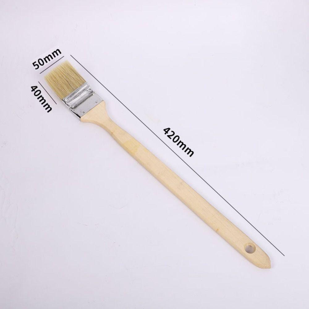 Mixed Pig Mane Hair Elbow Paint Brush Solid Wood Handle Universal Bristle Brush  Painting
