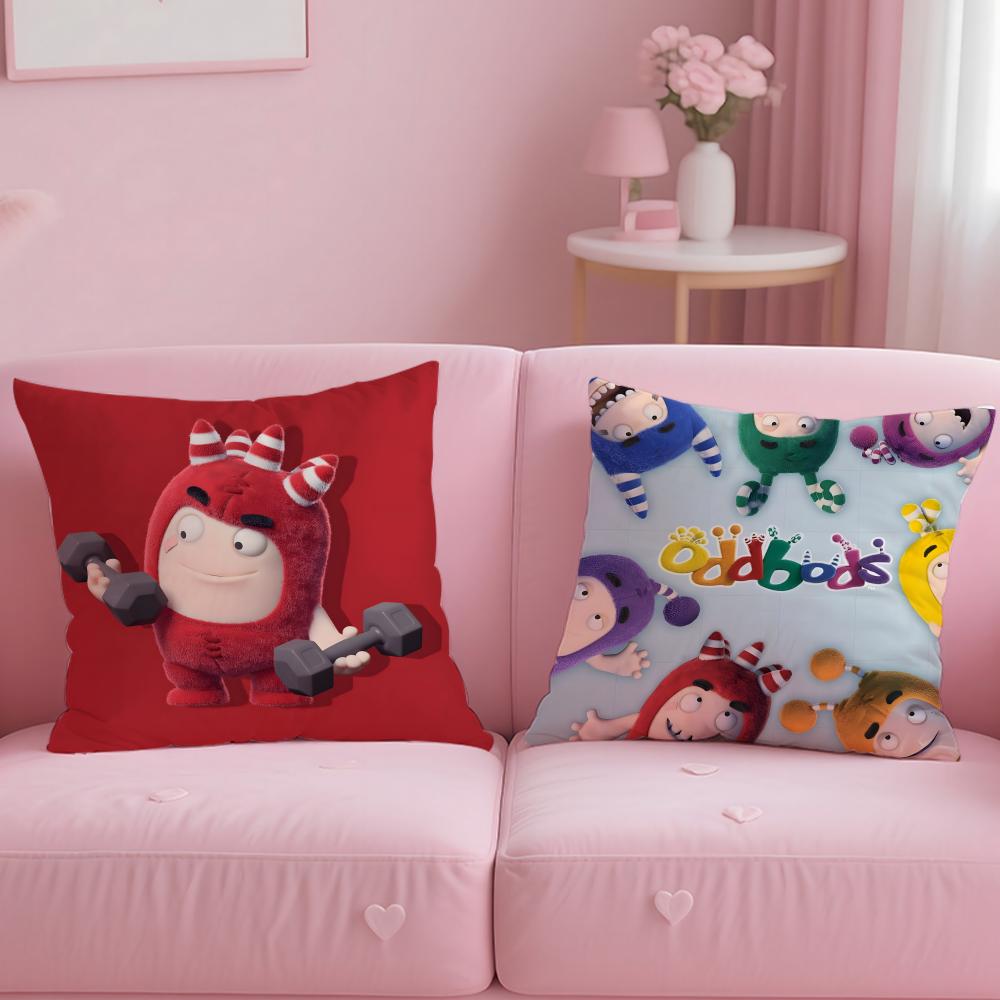 Популярный мультфильм Oddbods Наволочка Мягкая и Легко стирающаяся – Универсальная для Дивана, Кровати, Путешествий и Офиса