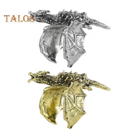 Кольцо с драконом в стиле ретро, хип-хоп, рок, ювелирное украшение на палец, черное кольцо с драконом на годовщину, день рождения, рождественский подарок