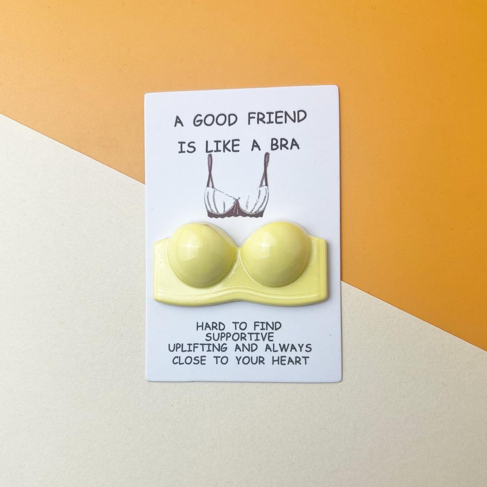 Мини-карман из смолы Hugs a Good Friend Is Like a Bra Упаковка украшена на Новый год, карнавал