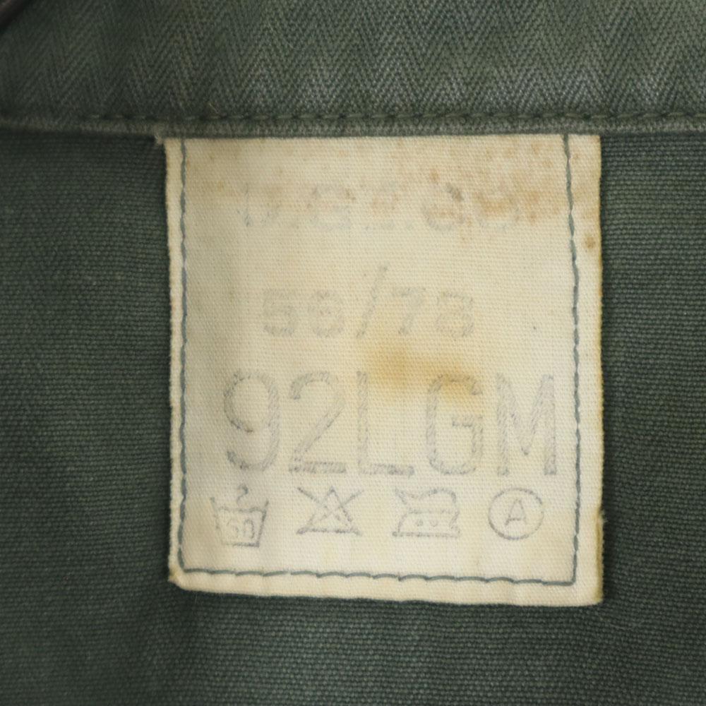 FRENCH ARMY 70s Vintage Military Jacket 92LGM Field Herringbone Twill Men's Used