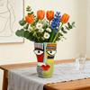 Picasso-Inspired Abstract Face Flower Pot - Brutalism Planter With Sculptural Art For Home Decor & Planting