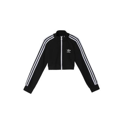 Оригинальная короткая куртка на молнии в полоску с трилистником и воротником-стойкой, черная женская куртка IP3004