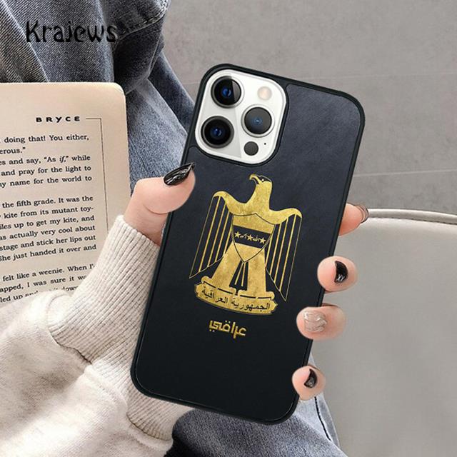 Iraqi Iraq Flag Soft Phone Case For iPhone 17 Air 16 15 14 Max Plus 11 12 13 Pro Max Phone Cover coque Fundas