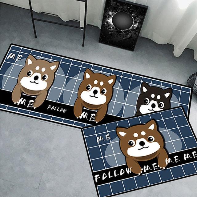 Кухонный коврик для пола, домашний входной коврик для ванной комнаты, противоскользящий моющийся коврик, ковер для прихожей, гостиная, спальня, коридор, длинный ковер