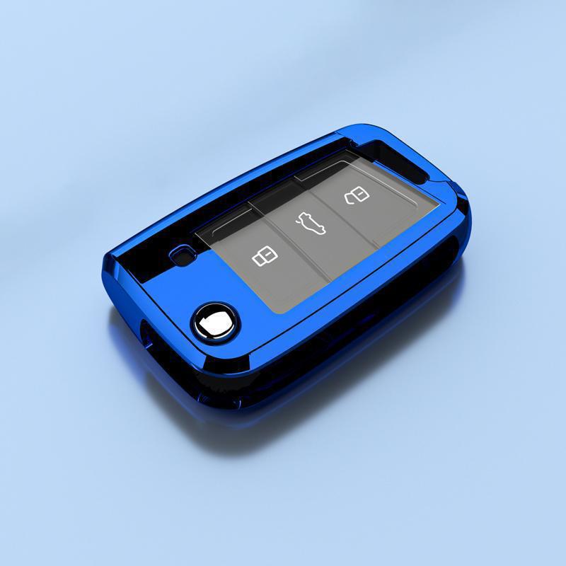 Роскошный чехол для ключей для Volkswagen Lamando 2015-2021 - Складной дизайн для мужчин и женщин