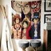 Тканевое панно с Манки Д. Луффи из One Piece Эстетичное настенное панно Печатный тканевый плед Декоративные панно для спальни гостиной Домашний декор