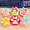 1 Pcs Soft Sticky Stress Relief Relax Toys Squeeze Cat Paw Toys Decompressing Pinching