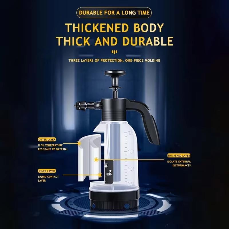 2-литровая лейка для мытья автомобиля, лейка для пены для купания домашних животных, бытовой автомобильный распылитель, поливочная лейка, ручной распылитель