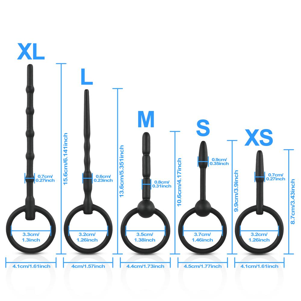 Силиконовый катетер уретры, пробка для пениса, трубка, расширитель уретры, растяжка, стимуляция конского глаза, секс-игрушки для взрослых для мужчин, мастурбация