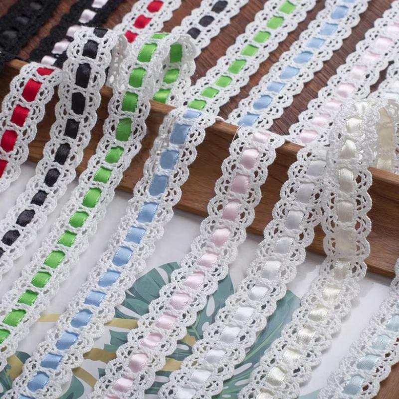 3M Hollow Вышивка Кружева Аксессуары Обертывание Отделка DIY Атласная Лента Тканая Лента Ручной Работы Декоративные Материалы 2 см