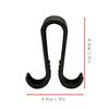 Multifunctional Double Hooks 2 Pack Portable Towel Bathrobe Holder Hooks For Bathroom Glass Door Storage