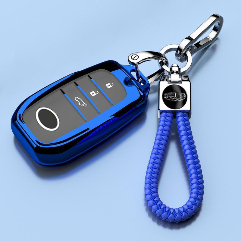 Роскошный подвес-чехол для ключа для Toyota Highlander 2025 – Унисекс, Полностью закрывающаяся пряжка с гибридной цепочкой 380T